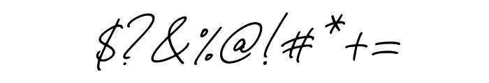 Catalona Italic Font OTHER CHARS