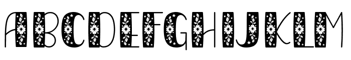 Catchy Flower Font UPPERCASE