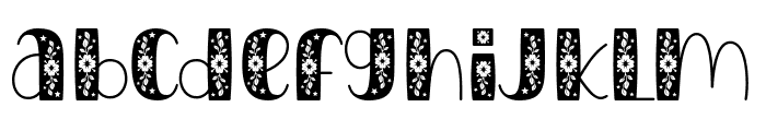 Catchy Flower Font LOWERCASE