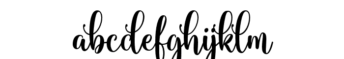 Catherina middle swash three Font LOWERCASE