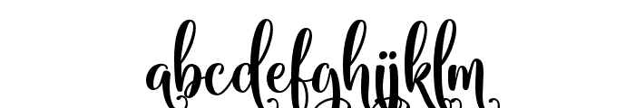 Catherina middle swash two Font LOWERCASE