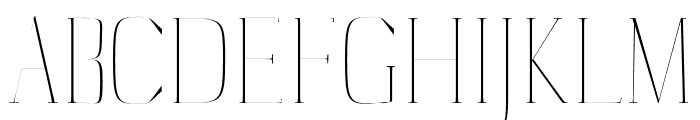 Catheryn-Thin Font UPPERCASE