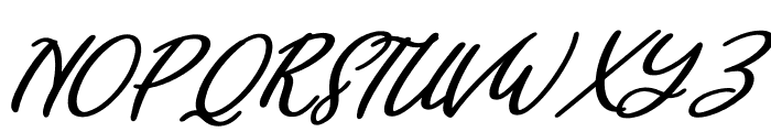 Cathie Italic Font UPPERCASE