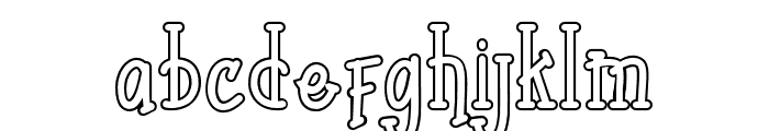 Cathrine-Outline Font LOWERCASE