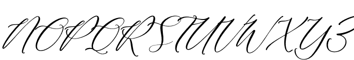Cathylise Janetson Italic Font UPPERCASE