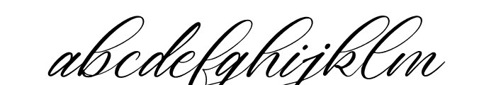 Cathylise Janetson Italic Font LOWERCASE