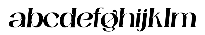 Catilde-Italic Font LOWERCASE