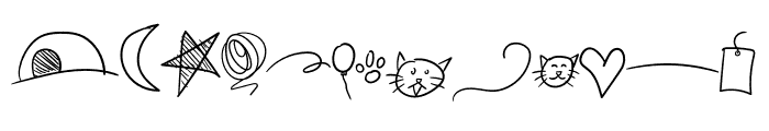 Catlove Doodle Font LOWERCASE
