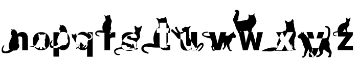 Cats Lettering Font LOWERCASE
