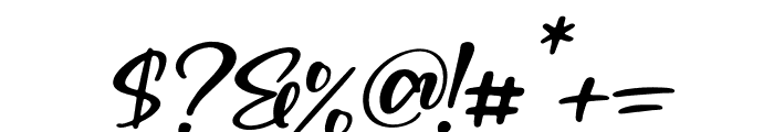 Cattingale Italic Font OTHER CHARS
