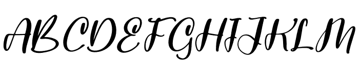 Cattingale Italic Font UPPERCASE