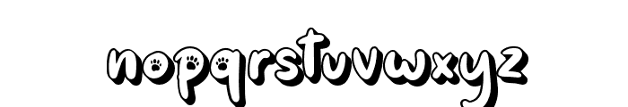 CattoPuroo-Extruded Font LOWERCASE