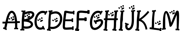 Catty Funny Font UPPERCASE