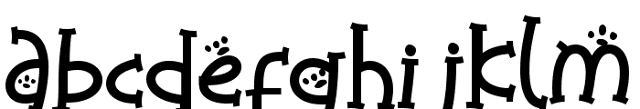 Catty Funny Font LOWERCASE