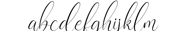 Cattya Brown Italic Font LOWERCASE