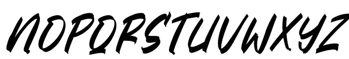 Catynburg Browling Italic Font UPPERCASE