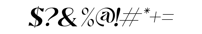 Cautics-Italic Font OTHER CHARS