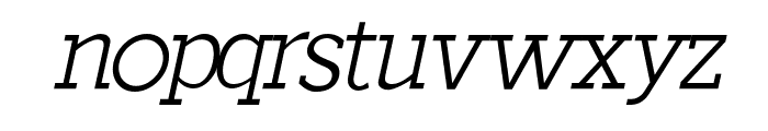 Cavello Light Italic Font LOWERCASE