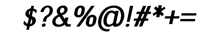 Cavello Semi-Bold Italic Font OTHER CHARS