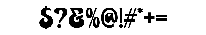 Cavero Regular Font OTHER CHARS