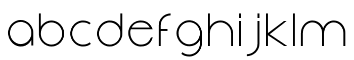 Cayano Pro Thin Font LOWERCASE