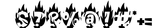 Cedar Heaven Fire Font OTHER CHARS