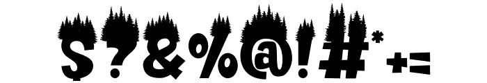Cedar Heaven Forest Font OTHER CHARS
