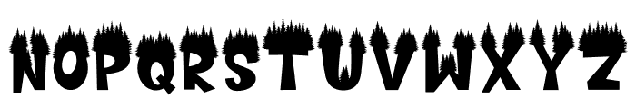 Cedar Heaven Forest Font UPPERCASE