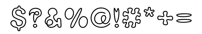 Cekodamu Outline Font OTHER CHARS