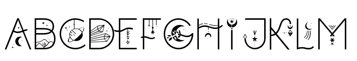 Celestial Decorative Font UPPERCASE