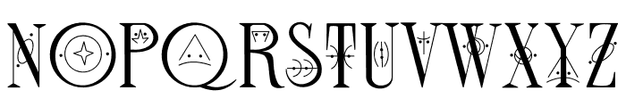 Celestial moon - 1 Font UPPERCASE