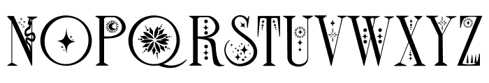 Celestial moon Font UPPERCASE