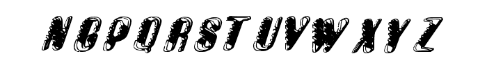 CelestialBeing-ItalicGrunge Font UPPERCASE