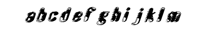 CelestialBeing-ItalicGrunge Font LOWERCASE