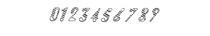 CelestialBeing-LineItalic Font OTHER CHARS