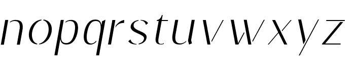 Cellga Italic Font LOWERCASE