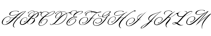 Cellicia Script Font UPPERCASE