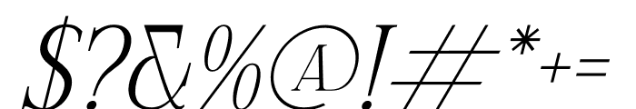 Celliqath Italic Font OTHER CHARS