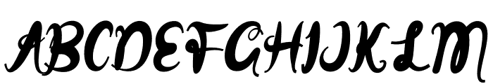 Cellita Italic Font UPPERCASE
