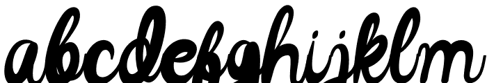 Cellita Italic Font LOWERCASE