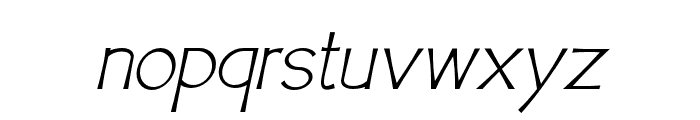 Celover-Italic Font LOWERCASE