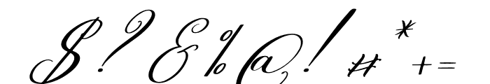 Celtaniya Bioffany Italic Font OTHER CHARS