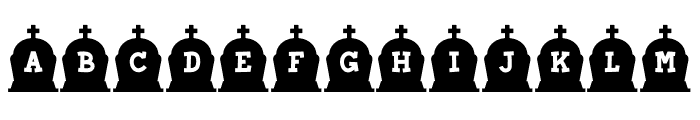 Cemetery 2 Font UPPERCASE