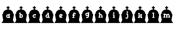 Cemetery 2 Font LOWERCASE