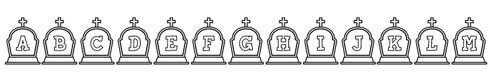 Cemetery1 Font UPPERCASE
