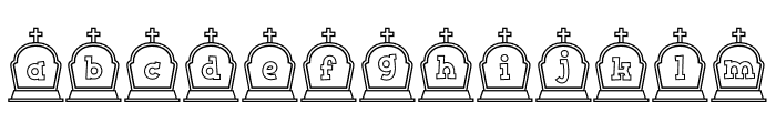 Cemetery1 Font LOWERCASE