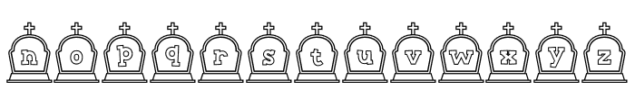 Cemetery1 Font LOWERCASE