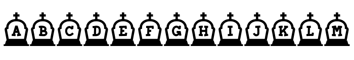 Cemetery3 Font UPPERCASE