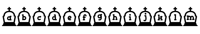Cemetery3 Font LOWERCASE