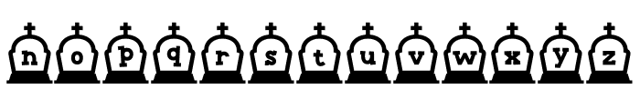 Cemetery3 Font LOWERCASE